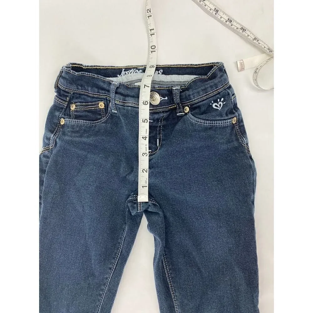 Justice Low Rise Skinny Jeans Stretch - Girls Size 10